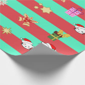 Christmas Mix Pattern Cadeaupapier (Hoek)