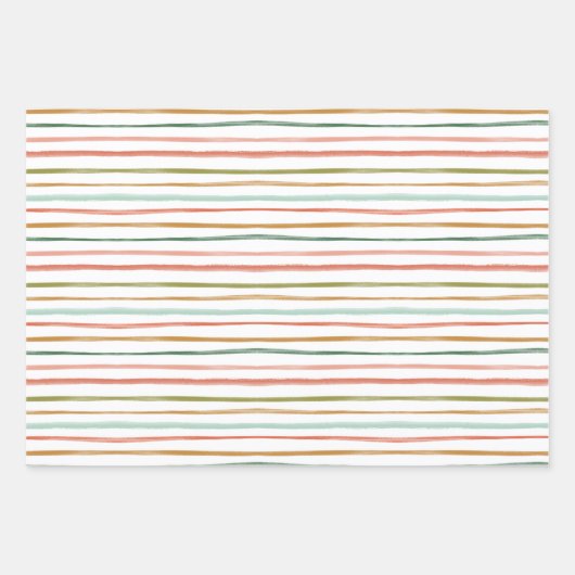 Christmas Mix Watercolor Wrapping Paper Sheets (Voorkant 2)