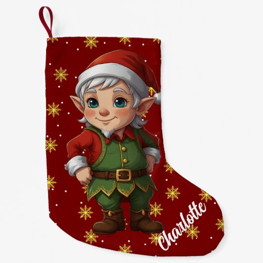 Christmas Mode Elf Kleine Kerstsok (Voorkant)