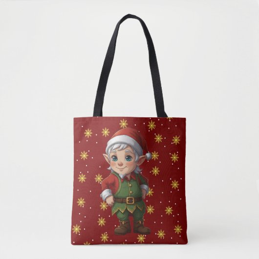 Christmas Mode Elf Tote Bag (Voorkant)