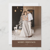 Christmas Modern  Sophisticated Photo Couple (Voorkant)
