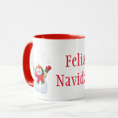 Christmas Mok-Snowman-Feliz Navidad Mok (Voorkant links)