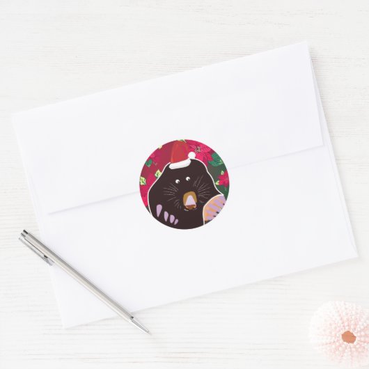 Christmas Mole Sticker (Envelop)
