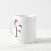 Christmas Monogram Mug Koffiemok (Voorkant links)