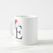 Christmas Monogram Mug Koffiemok (Voorkant links)