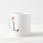 Christmas Monogram Mug Koffiemok (Voorkant links)