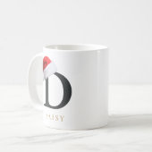 Christmas Monogram Mug Koffiemok (Voorkant links)
