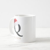 Christmas Monogram Mug Koffiemok (Voorkant links)