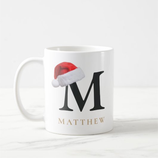 Christmas Monogram Mug Koffiemok (Links)