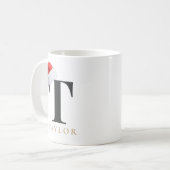 Christmas Monogram Mug Koffiemok (Voorkant links)