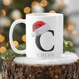 Christmas Monogram Mug Koffiemok