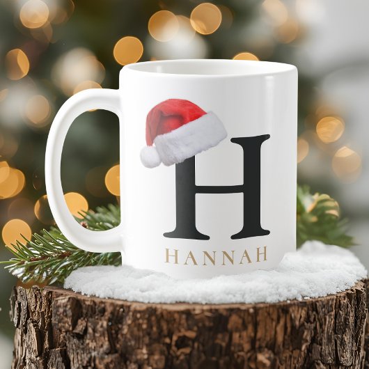 Christmas Monogram Mug Koffiemok