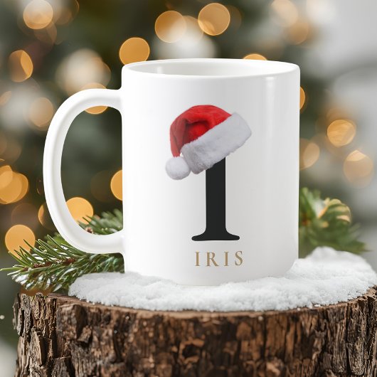 Christmas Monogram Mug Koffiemok