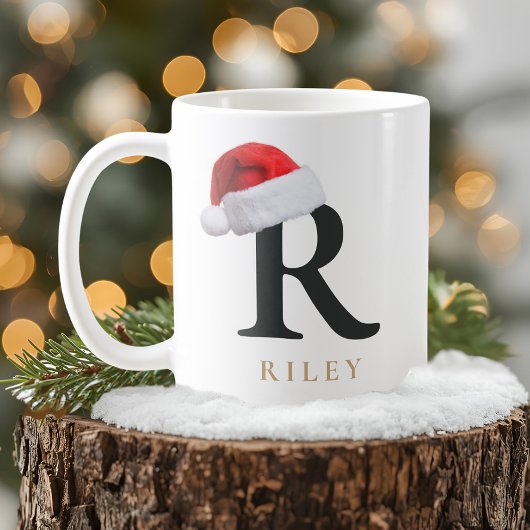 Christmas Monogram Mug Koffiemok