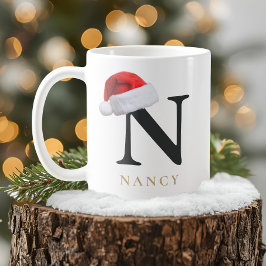 Christmas Monogram Mug Koffiemok