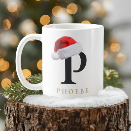 Christmas Monogram Mug Koffiemok