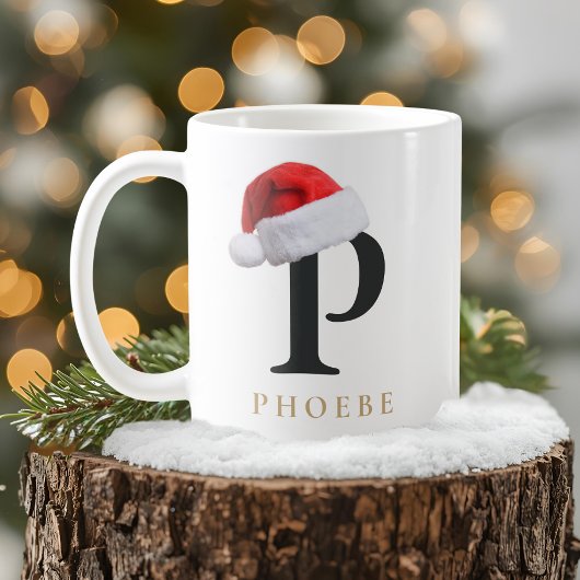 Christmas Monogram Mug Koffiemok