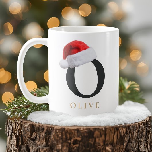 Christmas Monogram Mug Koffiemok
