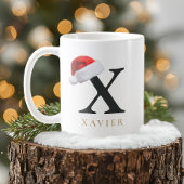 Christmas Monogram Mug Koffiemok