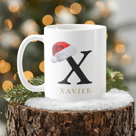 Christmas Monogram Mug Koffiemok