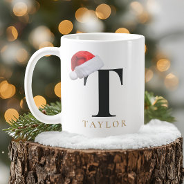 Christmas Monogram Mug Koffiemok