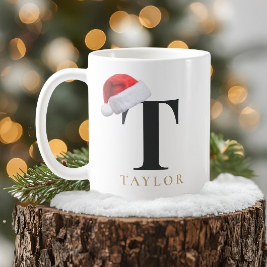 Christmas Monogram Mug Koffiemok