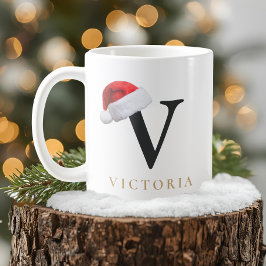 Christmas Monogram Mug Koffiemok