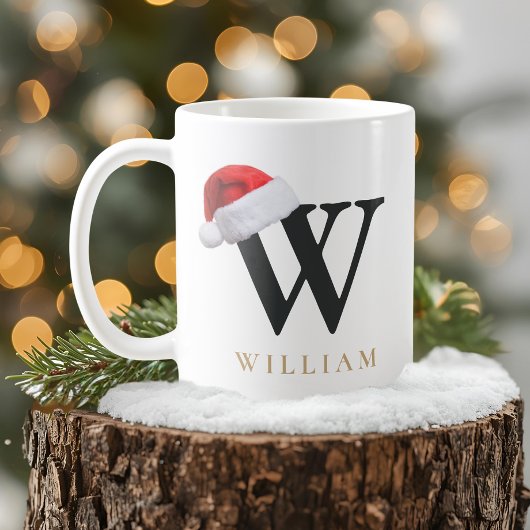 Christmas Monogram Mug Koffiemok