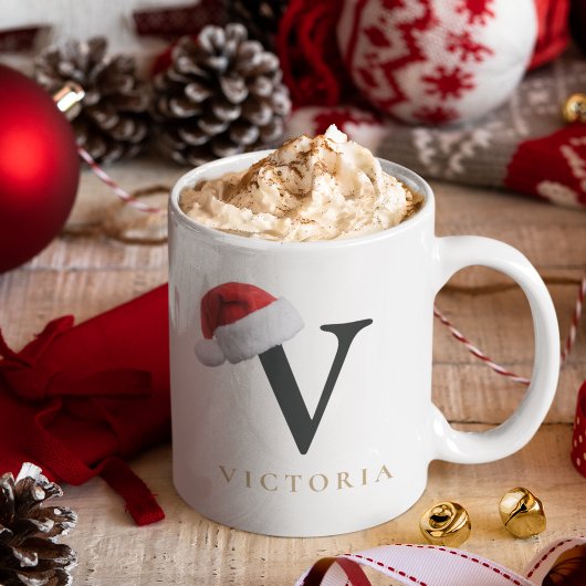 Christmas Monogram Mug Koffiemok