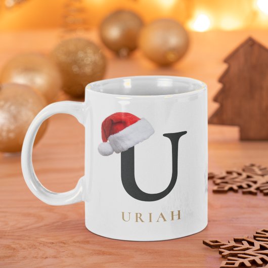 Christmas Monogram Mug Koffiemok