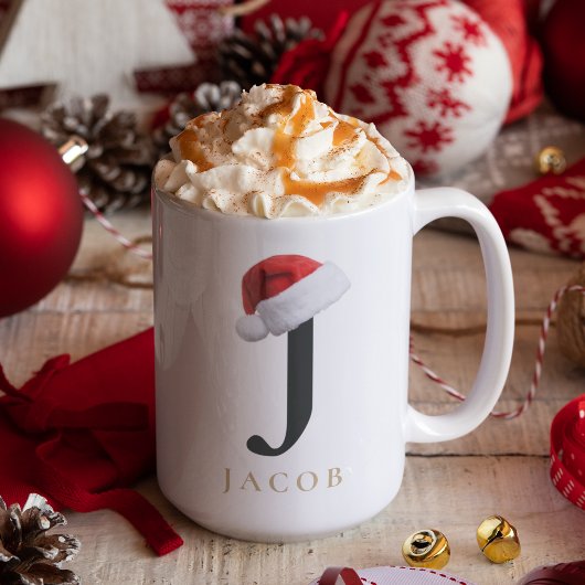 Christmas Monogram Mug Koffiemok