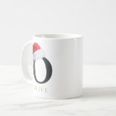 Christmas Monogram Mug Koffiemok (Voorkant links)