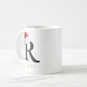 Christmas Monogram Mug Koffiemok (Voorkant links)