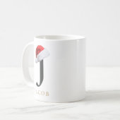 Christmas Monogram Mug Koffiemok (Voorkant links)
