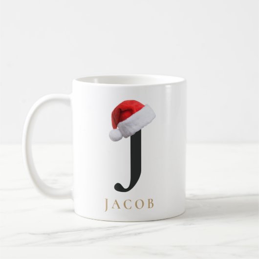 Christmas Monogram Mug Koffiemok (Links)