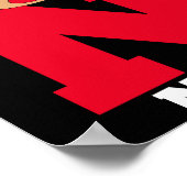 Christmas Monogram With Name Cool Pajama Poster (Hoek)