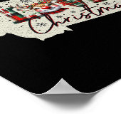 Christmas Montana Xmas State Map Montana Christmas Poster (Hoek)