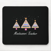 Christmas Montessori Teacher Xmas Tree Teaching Sc Muismat (Voorkant)