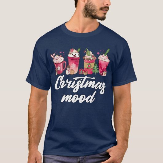 Christmas Mood Cool Christmas Spice Coffee Drinks  T-shirt (Voorkant)
