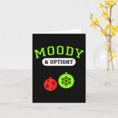 Christmas Moody & Uptight Funny Xmas Holiday S Kaart (Gele Bloem)