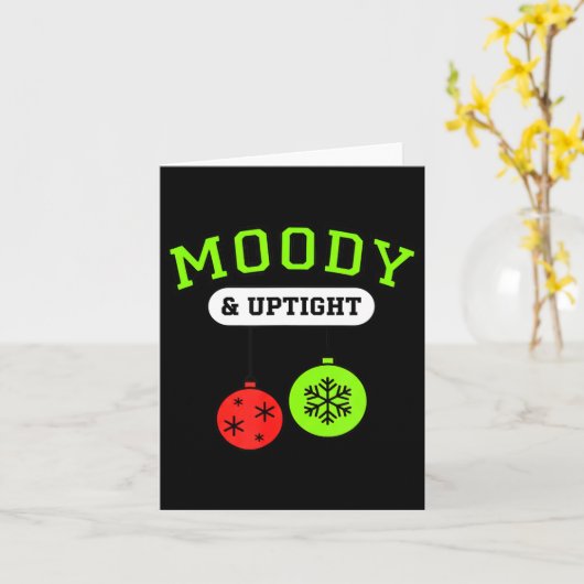 Christmas Moody &amp; Uptight Funny Xmas Holiday S Kaart (Gele Bloem)
