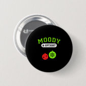 Christmas Moody & Uptight Funny Xmas Holiday S Ronde Button 5,7 Cm (Voorkant /achterkant)