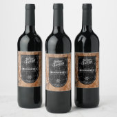 Christmas Moonshine Eten en Drinken Label Set Wijn Etiket (Flessen)
