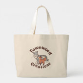 Christmas Moose Grote Tote Bag (Achterkant)