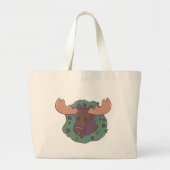 Christmas Moose Grote Tote Bag (Voorkant)