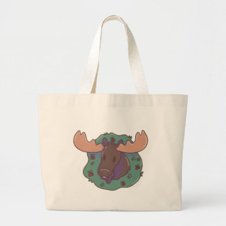 Christmas Moose Grote Tote Bag