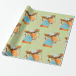 Christmas Moose Lights Funny Humor Animal Art Cadeaupapier<br><div class="desc">Christmas Moose Lights Funny Humor Animal Art</div>