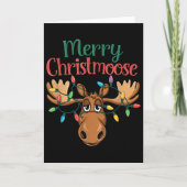 Christmas Moose Merry Christmoose Men Women  Kaart (Voorkant)