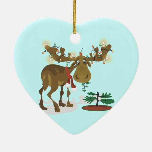 Christmas Moose ornament (Achterkant)