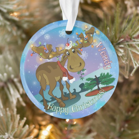 Christmas Moose Ornament (Boom)